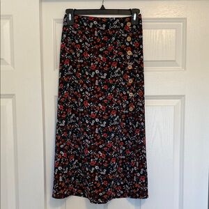 Good Luck Gem Floral Midi Skirt